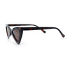 Womens Squared Triangle Gothic Retro Cat Eye Plastic 20s Sunglasses
