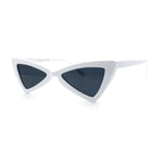 Womens Squared Triangle Gothic Retro Cat Eye Plastic 20s Sunglasses