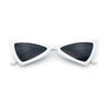 Womens Squared Triangle Gothic Retro Cat Eye Plastic 20s Sunglasses