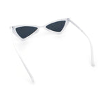 Womens Squared Triangle Gothic Retro Cat Eye Plastic 20s Sunglasses