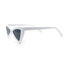 Womens Squared Triangle Gothic Retro Cat Eye Plastic 20s Sunglasses