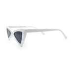Womens Squared Triangle Gothic Retro Cat Eye Plastic 20s Sunglasses