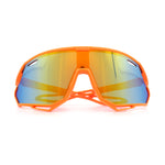 Kids Xloop Boys Shield Color Mirror MTB Style Sport Wrap Plastic Sunglasses