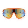 Kids Xloop Boys Shield Color Mirror MTB Style Sport Wrap Plastic Sunglasses