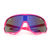 Kids Xloop Boys Shield Color Mirror MTB Style Sport Wrap Plastic Sunglasses