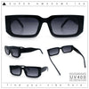 Classic Womens Mod Squared Narrow Rectangle Retro Fashion Sunglasses