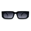 Classic Womens Mod Squared Narrow Rectangle Retro Fashion Sunglasses