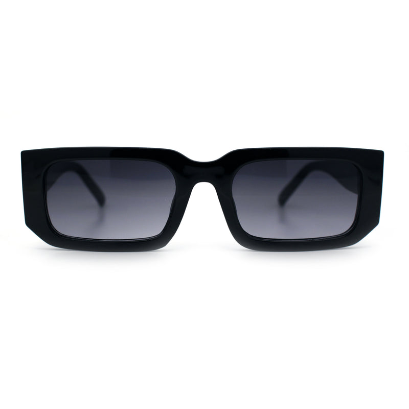 Classic Womens Mod Squared Narrow Rectangle Retro Fashion Sunglasses