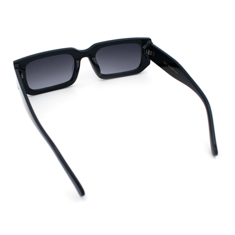 Classic Womens Mod Squared Narrow Rectangle Retro Fashion Sunglasses