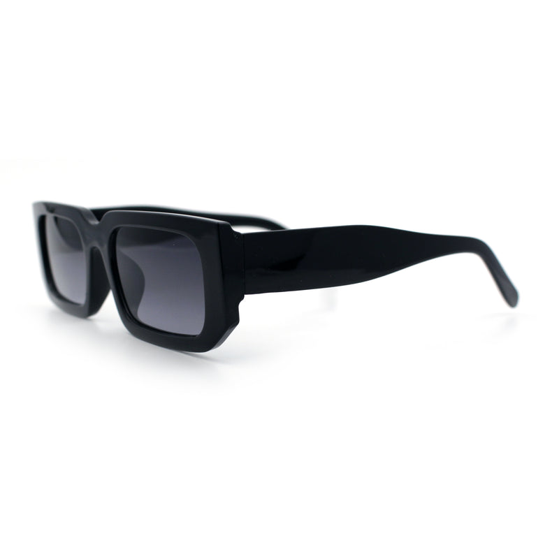 Classic Womens Mod Squared Narrow Rectangle Retro Fashion Sunglasses