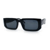 Classic Womens Mod Squared Narrow Rectangle Retro Fashion Sunglasses