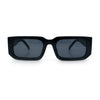 Classic Womens Mod Squared Narrow Rectangle Retro Fashion Sunglasses