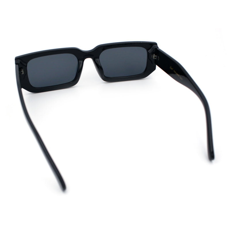 Classic Womens Mod Squared Narrow Rectangle Retro Fashion Sunglasses