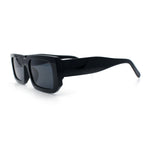 Classic Womens Mod Squared Narrow Rectangle Retro Fashion Sunglasses
