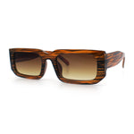 Classic Womens Mod Squared Narrow Rectangle Retro Fashion Sunglasses