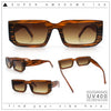 Classic Womens Mod Squared Narrow Rectangle Retro Fashion Sunglasses