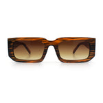 Classic Womens Mod Squared Narrow Rectangle Retro Fashion Sunglasses