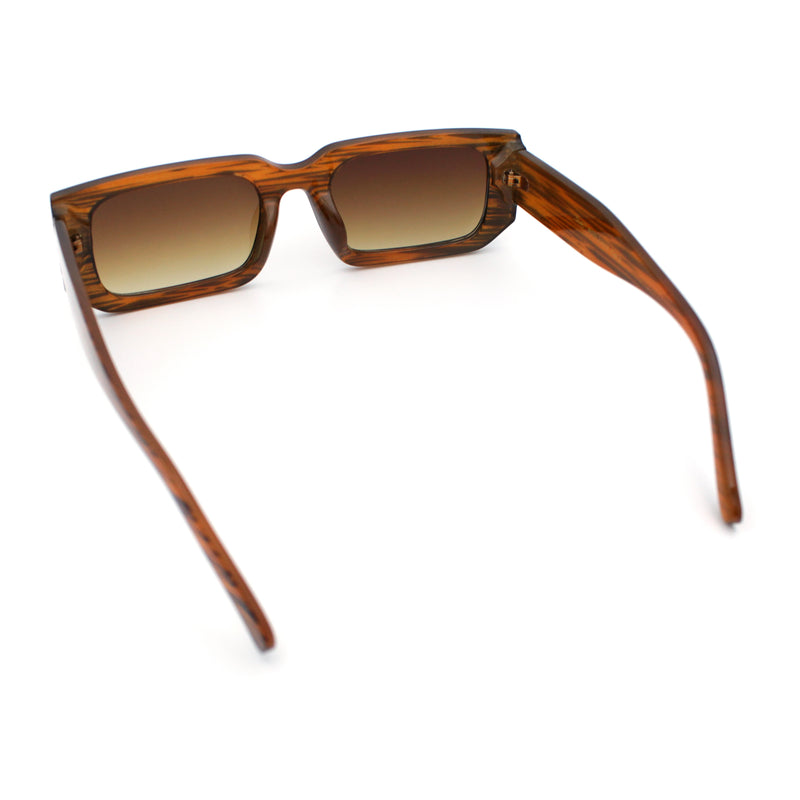 Classic Womens Mod Squared Narrow Rectangle Retro Fashion Sunglasses