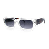 Classic Womens Mod Squared Narrow Rectangle Retro Fashion Sunglasses