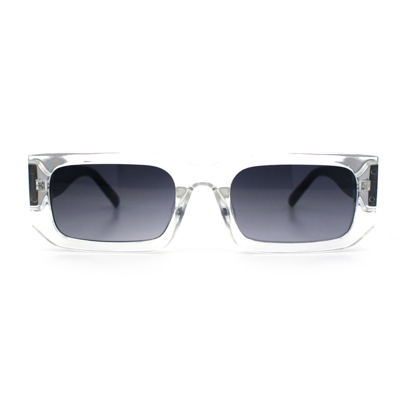 Classic Womens Mod Squared Narrow Rectangle Retro Fashion Sunglasses