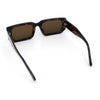 Classic Womens Mod Squared Narrow Rectangle Retro Fashion Sunglasses