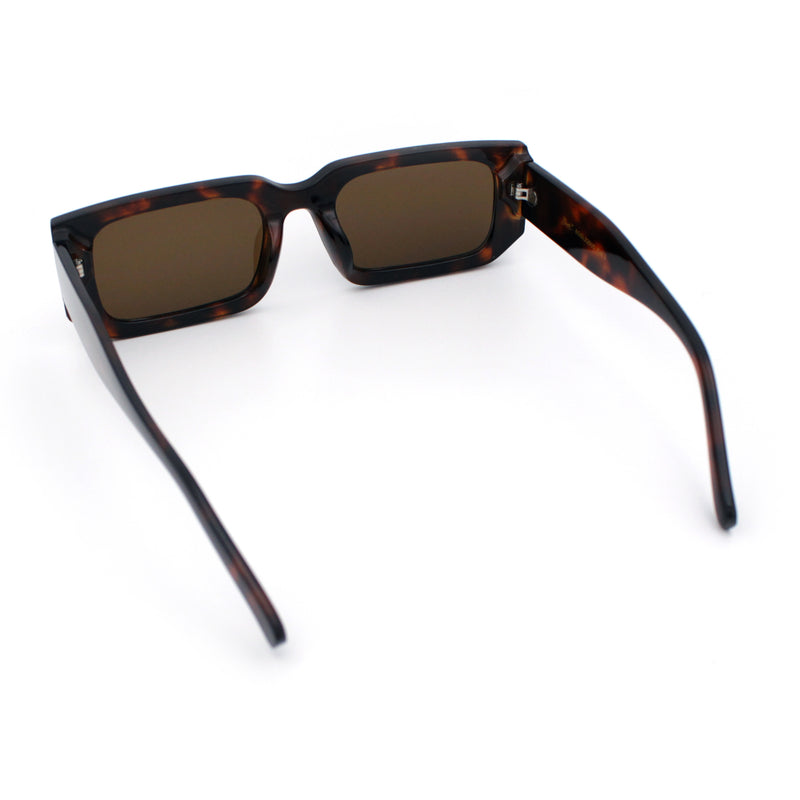 Classic Womens Mod Squared Narrow Rectangle Retro Fashion Sunglasses