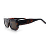 Classic Womens Mod Squared Narrow Rectangle Retro Fashion Sunglasses