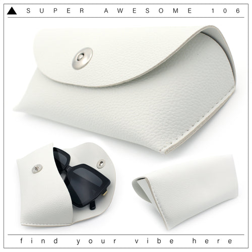 Chic Magnetic Clip Closure Soft Semi-Hard Eyewear Carrying Case