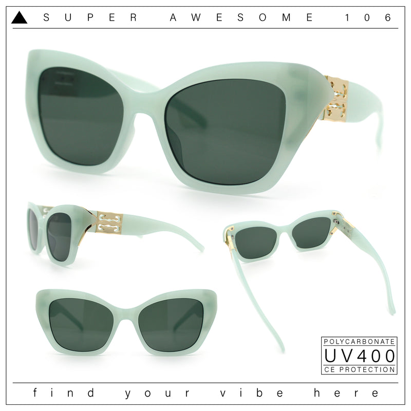 Womens Oversized Cat Eye Designer Fashion Luxury Sunglasses