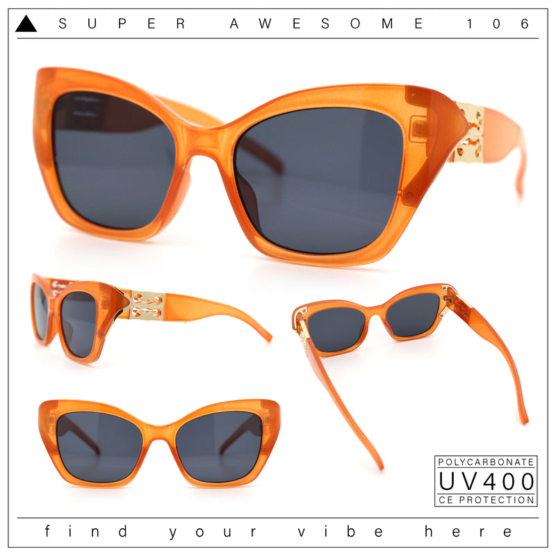 Womens Oversized Cat Eye Designer Fashion Luxury Sunglasses