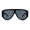 Retro Bold Oversized Shield Racer Plastic Sunglasses