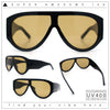 Retro Bold Oversized Shield Racer Plastic Sunglasses