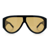 Retro Bold Oversized Shield Racer Plastic Sunglasses
