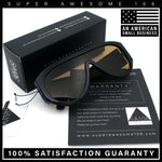 Retro Bold Oversized Shield Racer Plastic Sunglasses