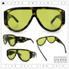 Retro Bold Oversized Shield Racer Plastic Sunglasses