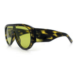 Retro Bold Oversized Shield Racer Plastic Sunglasses