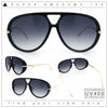 Iconic 80s Oversized Round Racer Metal Arm Plastic Sunglasses