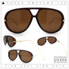 Iconic 80s Oversized Round Racer Metal Arm Plastic Sunglasses