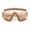 Thick Bubble Plastic Frame Oversize Shield Rectangular Sport Sunglasses