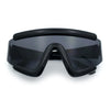 Thick Bubble Plastic Frame Oversize Shield Rectangular Sport Sunglasses