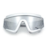 Thick Bubble Plastic Frame Oversize Shield Rectangular Sport Sunglasses