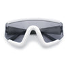 Thick Bubble Plastic Frame Oversize Shield Rectangular Sport Sunglasses