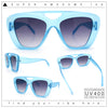 Women Oversized Thick Plastic Rectangle Cat Eye Flat Top Diva Sunglasses