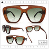 Women Oversized Thick Plastic Rectangle Cat Eye Flat Top Diva Sunglasses