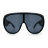 Goggle Style Oversized Shield XL Oversized Racer Plastic Sunglasses