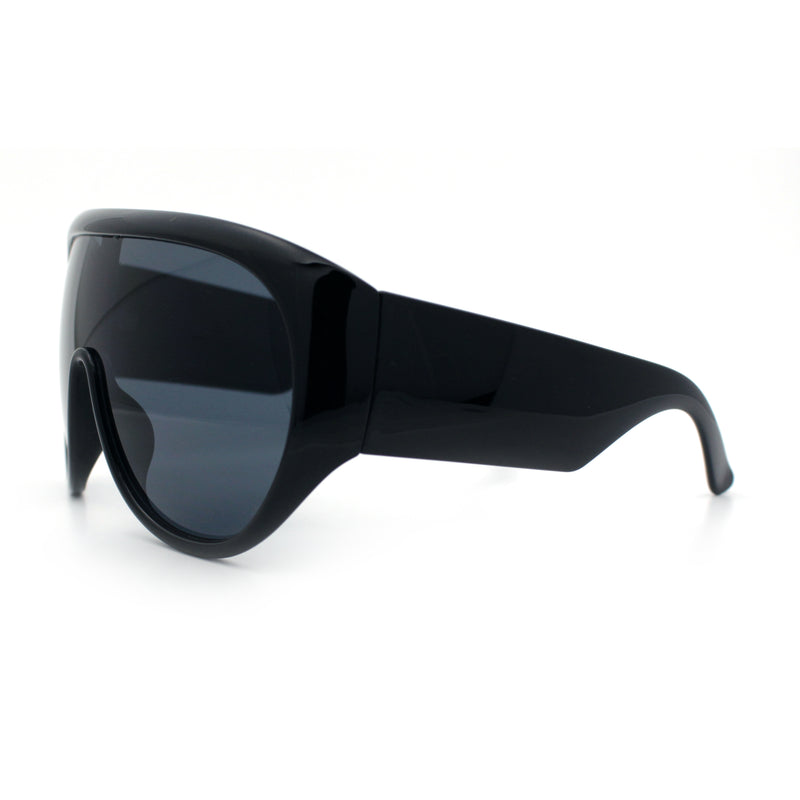 Goggle Style Oversized Shield XL Oversized Racer Plastic Sunglasses