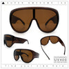 Goggle Style Oversized Shield XL Oversized Racer Plastic Sunglasses