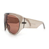 Goggle Style Oversized Shield XL Oversized Racer Plastic Sunglasses