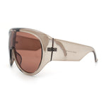 Goggle Style Oversized Shield XL Oversized Racer Plastic Sunglasses