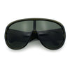 Goggle Style Oversized Shield XL Oversized Racer Plastic Sunglasses